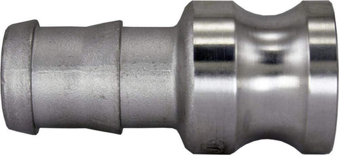 Duda Energy CamPlug-HB075 304 Stainless Steel Cam-and-Groove Pipe Fitting Adapter, 3/4" Cam Lock Plug x 3/4" Hose Barb