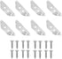 esowemsn 20pcs Mini Metal Furniture Corner Connectors Triangle Shelf Support Brackets Corner Braces
