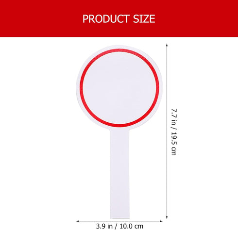 MAGICLULU 6Pcs Dry Erase Answer Paddles, Handheld Double Sided Paddles for Students Classroom Voting