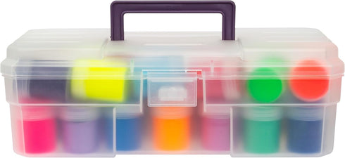 12-Inch Toolbox, 09912CLPUR, (12-Inch 5-1/2-Inch 4-Inch), 6-Pack Akro-Mils ProBox Plastic Art Supply, Hobby or Craft