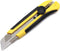 25MM Heavy Duty Utility Knife, Box Cutter SK-5 with Retract Blades, Rubber Grip for Cardboard, Boxes, DIY Crafts