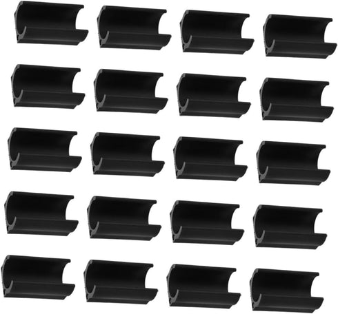 LIFKOME 20pcs U-Shaped Chair Leg Caps Plastic Furniture Feet Covers Non-Slip Floor Protectors for Metal Folding Chairs