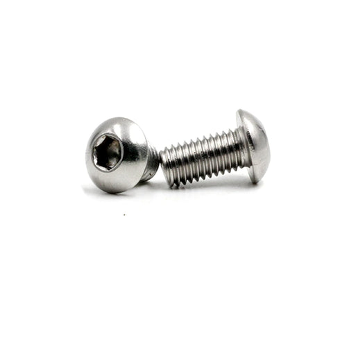 LC LICTOP 50pcs Button Head Socket Cap Screws, 1/4-20 3/4" Allen Hex 304 Stainless Steel Bolts