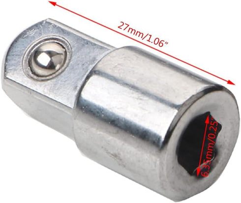 Pxiryanlow 3/8 inch Set Set Silver Socket Adapter for Power Drill Torque Impact Wrench Sleeve Extension Rod