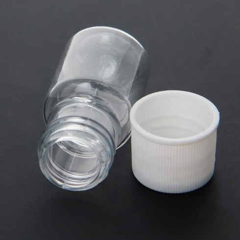 Othmro 50Pcs 5ml Plastic Bottles Lab Cylindrical Chemical Reagent Wide Mouth Polyethylene Sample Sealing Liquid Storage