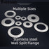 Wall Split Flange, Stainless Steel Round Escutcheon Plate for 3.58"/91mm Diameter Pipe, Pack of 2