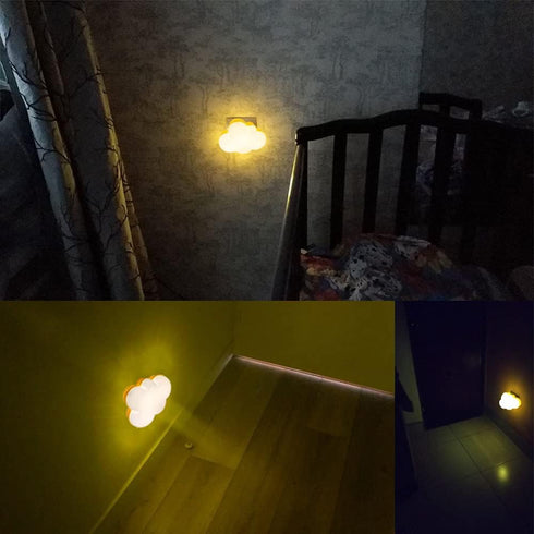 2Pack AUSAYE LED Night Light Plug in Lamp Cloud Night Light Mini Pretty Night Lights for Adults Kids NightLight