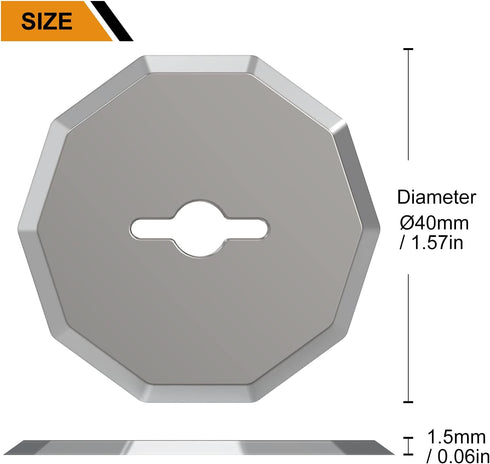 VLOXO WA2300 Replacement Rotary Blades for VLOXO AT001 Cordless Electric Scissors (1-1/2")