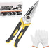 Stainless Steel Industrial Scissors, Heavy Duty Utility Scissors with Non-Slip Handle & Safety Lock, 9-Inch