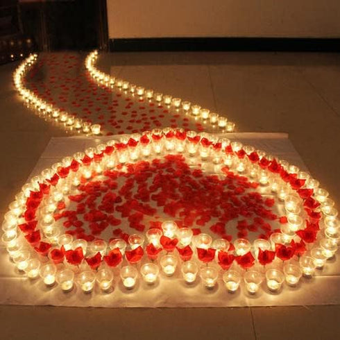 YIWER Battery Tea Lights Candles, LED Tea Lights Pack of 12 with 200 Hours Warm Yellow Light