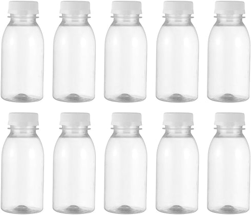 STOBOK 3.40 Oz Transparent Milk Storage Bottles with Leak-Proof Sealing Caps Pet