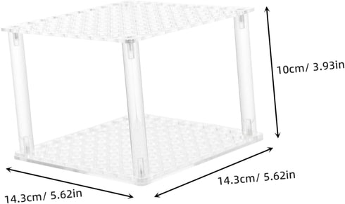 Homoyoyo Transparent Acrylic Pen Holder Rack Sturdy Desktop Organizer for Pens Pencils Tools Stylish Display Stand