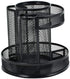Generic 7 360 BLACK Rotating Spiral Metal Mesh Compartment Degrees Desk Organizer Pencil Holder