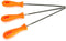 3pcs Chainsaw Chain Sharpening File Set, Chainsaw Files Sharpener with Plastic Handle for Woodworking