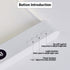 DENEZE 3 White Smart Led Reading Light, Book Light Treasure Box, Rechargeable Clear LED Flat Reading Light with Colors