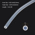 1m(3.3ft) 0.5mm(0.02") ID x 2mm(0.08") OD Silicone Tubing Clear Industrial Plastic Tubing Pure Silicone Hoses for Pump Siphoning Irrigation