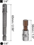 uxcell H8 Hexagon Bit Socket, 1/4" Square Drive CR-V Sockets with S2 Steel Bits 1.5" Length Power Drill Adapter