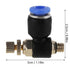 20Pcs M5 Pneumatic Air Flow Speed Control Valve Hose Fitting Quick Connector 360 Rotation