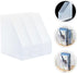 TEHAUX 3pcs File Storage Rack Magazine File Folders Desktop Acrylic File Holder Decorative File Folders Desk Organizer Clear Files Rack Vertical File Organizer File Bin for Home Office