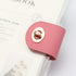 A5 90 6-Ring Clear Refillable Notebook Binder with Sheets Lined Paper Rose Gold Soft Transparent PVC Binder Cover