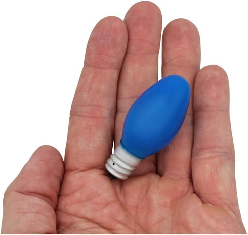 4W C7 Bulb 120V Bulb Bulbs E12 8 Pack lumenivo Replacement Ceramic Blue Incandescent Light for Holiday Decor, Small