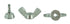 Stainless 6-32 Wing Nut - Stainless Steel 18-8, Machine Thread (50, 6-32 Wing Nut)