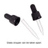 PH PandaHall Set of 12 Glass Eye Droppers - for Essential Oil 10ml (1/3 Ounce), Pressure Rotating Cover Oil Droppers,
