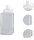 Commercial 600ml Condiment Bottle Ketchup Bottle Leakproof with Lid Ketchup Honey Dispenser for Kitchens Mustard BBQ