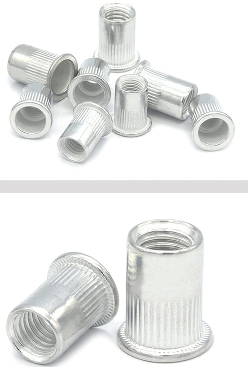 Chiloskit 30 PCS M8 Aluminum Metric Thread Rivet Nut Inserts