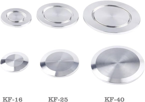 WYLWLS 2PS KF16 16 (KF-16) Blank,Vacuum Fittings,Vacuum Flange Plate,KF Tri Clamp Blank Stud or Blind Cap,End Caps