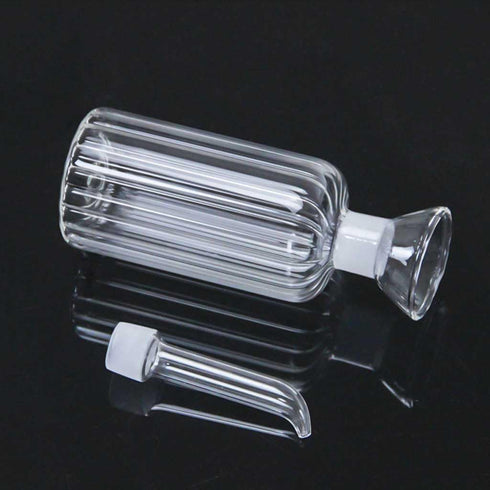 LumaGrove BBQ(450ML) Oil and Vinegar Dispenser Glass, Borosilicate Glass Olive Oil Vinegar Dispenser with Pourers