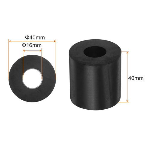 HARFINGTON 4pcs Rubber Spacer, 1.57 Inch OD, 0.63 Inch ID, 1.57 Inch Thick Neoprene Round Anti Vibration Isolation Pads