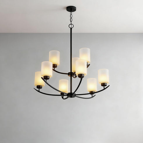GDMQWSP Fixtures,1-5/8 Inch 4"w 6"hCylinder Glass Lamp Shade Replacement, Frosted Glass Lamp Cover for Pendant Light