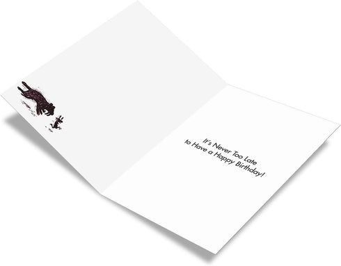 NobleWorks Humor Birthday Card with Envelope, Funny Cartoons for Birthday Greetings, C6364BDG