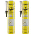 Stanley Premium Siliconized Caulk Acrylic Sealant, 10.1 fl.oz, White, 2 Pack