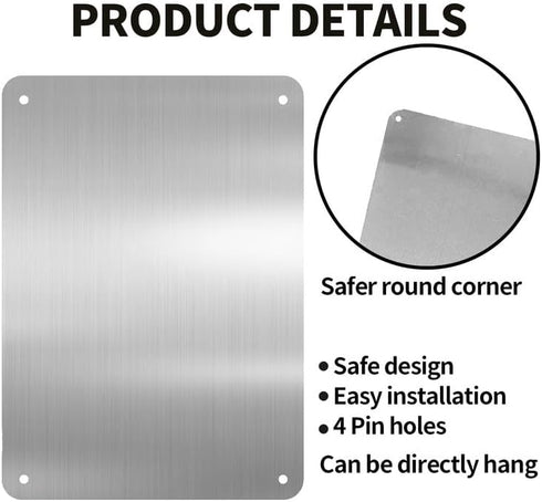 ASECFG 12"x8" Slow Children at Play Aluminum, Pre-Drilled Holes, Weather Resistant for Home Yard, School Zone