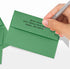 LUXPaper 4Bar A1 Invitation Envelopes | 50 Qty | Peel & Press | 3 5/8" x 5 1/8" | Holiday Green | 80lb. Text