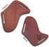Leather Knife Sheath for Belt, Slanted Pancake Tooled Leather Cover, 100% Real Leather for Bull Cutter Knife