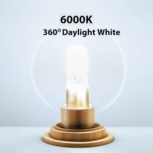 YGS-Tech Dimmable G9 LED Bulbs, 4W (35W Halogen Equivalent), 6000K Daylight White, 10-Pack