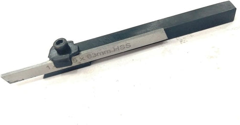 Mini Lathe Cut Off Tool with M2 HSS Blade, 6 mm Square Parting Tool, Tool Center Height 7 mm for Mini Lathes