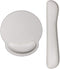 RICHEN White Ergonomic PU Leather Keyboard Wrist Rest and Mouse Pad Set, Comfortable Memory Foam for Office and Gaming