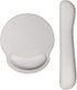 RICHEN White Ergonomic PU Leather Keyboard Wrist Rest and Mouse Pad Set, Comfortable Memory Foam for Office and Gaming