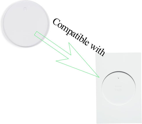 Ultra Slim Wall Holder for Philips Hue Light Switch Remote, UHOLDZU Aluminum Made Invisible Design Remote Control Holder for The Hue Dimmer Switch Wall Plate Replacement (for Tap Dial Switch, White) by UHOLDZU