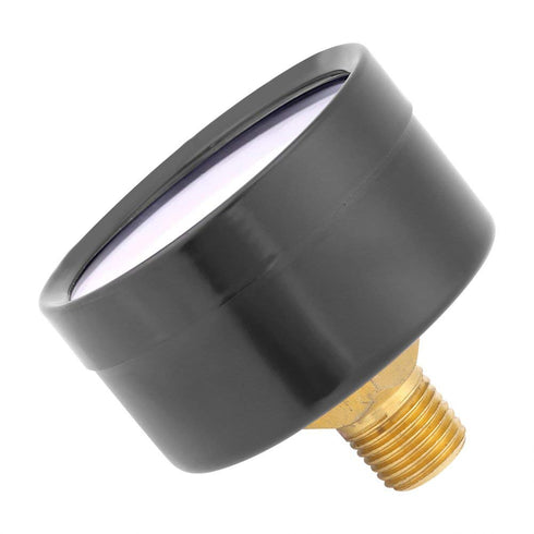 Mini Vacuum Pressure Gauge, 1/4" BSPT Thread, Dual Scale Vacuum Gauge for Water, Oil, Air, 0~-30inHg/0~-1bar Range