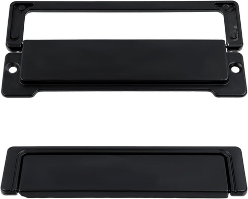 5.5 inch 5" 2 LC LICTOP Recessed Furniture Grip, Hole Spacing Trap Door Pull Low Profile Drawer Pulls, Zinc Alloy