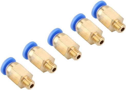 5PCS 3D Printer Accessories, PC4-M6 Pneumatic Connector, 4MM Pneumatic Joint Nylon Tube Parts