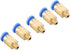 5PCS 3D Printer Accessories, PC4-M6 Pneumatic Connector, 4MM Pneumatic Joint Nylon Tube Parts