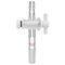 stonylab Glass Adapter, Borosilicate Glass Vacuum Flow Control Adapter with PTFE Stopcock,