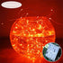 YAOZHOU Fall Outdoor Decor, 2 Pack Solar Orange Copper String Lights, 200 LED Waterproof for Porch and Garden
