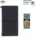 DESIGNPHIL Traveler's Notebook, Brass Clip, Airplane Pattern, 43090006